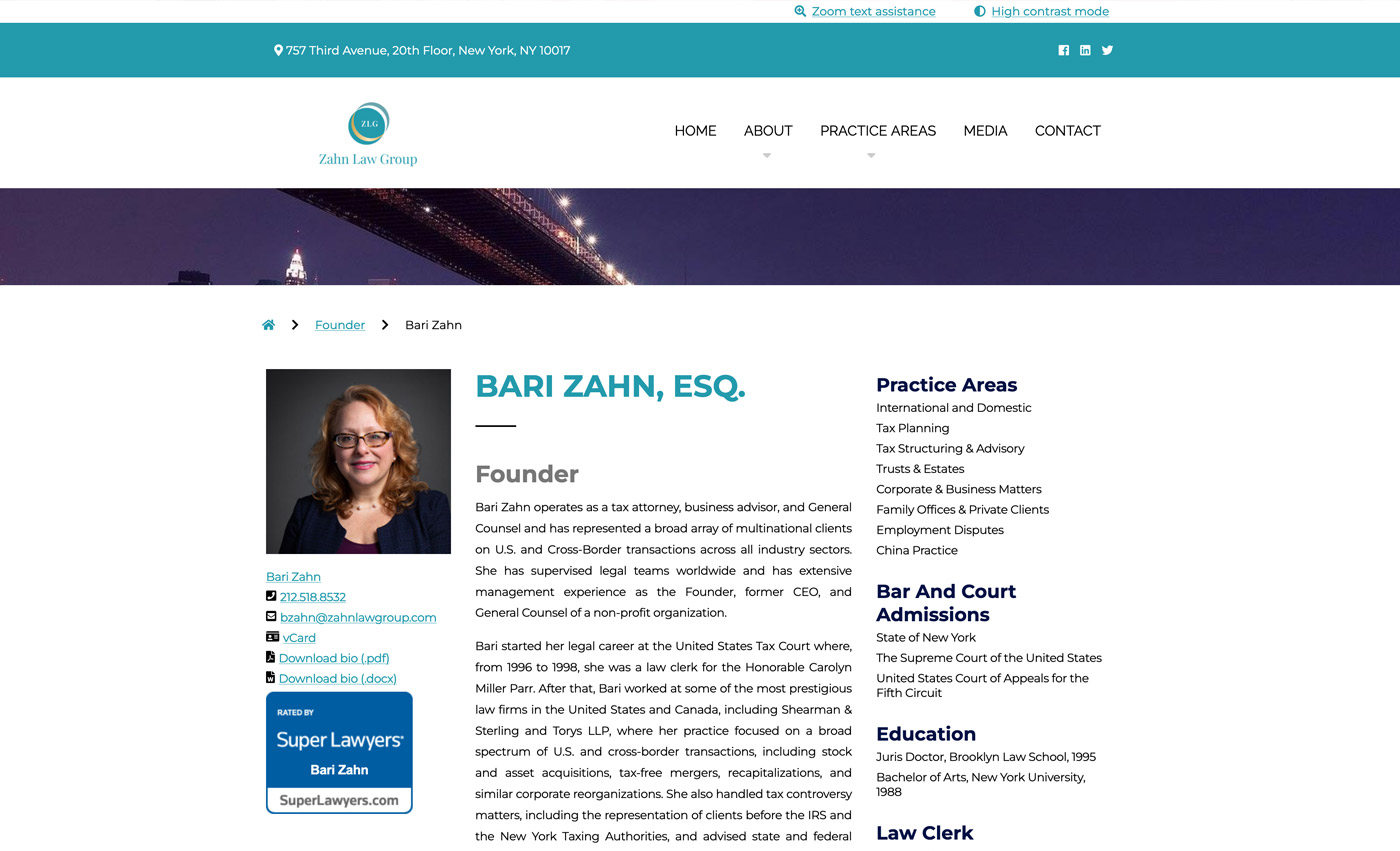 law firm, legal team, Zahn Law Group 2